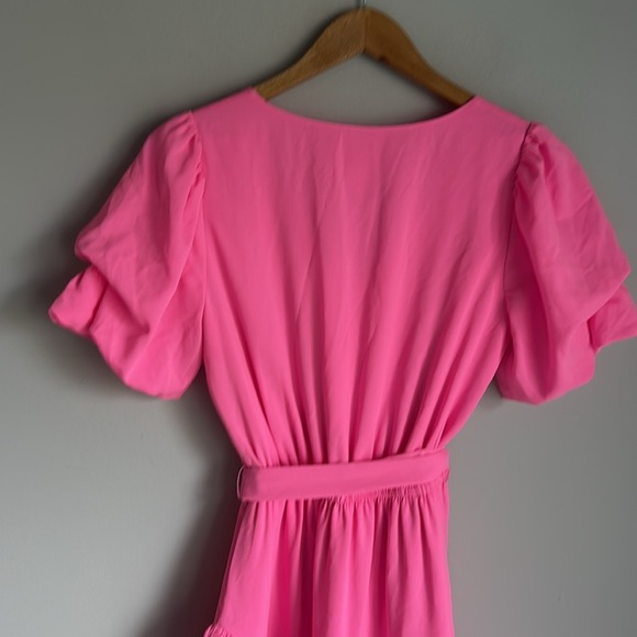 Lilly Pulitzer Martha Stretch Ruffle Dress In Prosecco Pink sz 4 - Picture 9 of 13